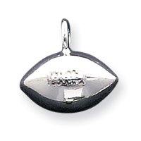 Sterling Silver Football Pendant