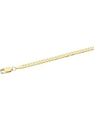 14K Yellow Gold 18 Inch Solid Curb Chain