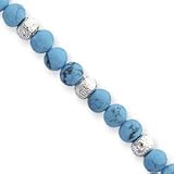 Sterling Silver 10mm Beaded Bracelet QG1772-8