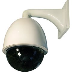 Security Labs Weatherproof PTZ Dome Security Camera with 22x Zoom (Color)