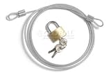 Security Cable Kit - Includes Cable Padlock And 3 Keys