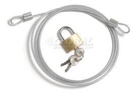 Security Cable Kit - Includes Cable Padlock And 3 Keys