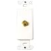 Insert Single F-type Decorative Style White