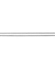 Sterling Silver 24.00 Inch Continuous Solid Curb Link Flat Chain