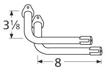 Music City Metals 79001 Zinc Plated Steel Venturi Replacement for Select Fiesta Gas Grill Models