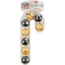 STEELERS 8 PK ORNAMENTS BALL'S
