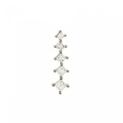 Princess Diamond Journey Pendant in 14K Yellow Gold