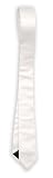 50s Skinny White Tie