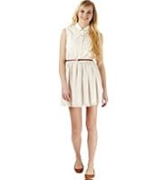 Angel Pure Cotton Broderie & Spotted Shirt Dress