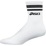 ASICS Old School Crew Sock - SIZE: Medium, COLOR: White/Black