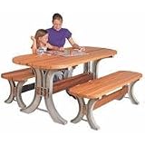 2X4Basics 90182 Picnic Table Kit, Sand