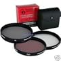 43MM 3 Piece Filter Kit 43 MM UV, Flourecent, Polarizer + CASE
