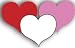 HEARTS MULTI COLORED MINI DIE CUTS 500 PK