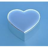 Small Nickel Plated Heart Shaped Jewelry Box