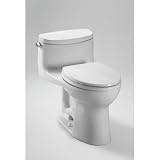 Toto MS634114CEFG#01 Supreme Ii 1 Piece Elongated Het Double Cyclone Toilet W/ Skirted Bowl, Universal Height, & Sanagloss - Cotton (W/ Ss114 Seat)(Replaces Ms634164Cefg#01)