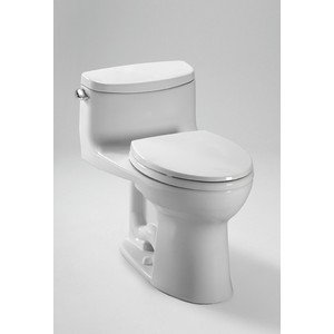 Toto MS634114CEFG#01 Supreme Ii 1 Piece Elongated Het Double Cyclone Toilet W/ Skirted Bowl, Universal Height, & Sanagloss - Cotton (W/ Ss114 Seat)(Replaces Ms634164Cefg#01)