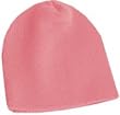 Short Knit Acrylic 8'' Winter Beanie, Light Pink