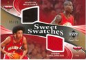 2006 Sweet Shot Authentic Marvin Williams & Josh Childress Dual Gold Game-Worn Jersey Card