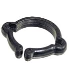 CABLE CLIP ACTION PLASTIC DOUBLE 1-1/8 BLACK