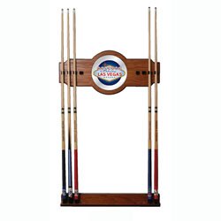 Las Vegas 2 piece Wood and Mirror Wall Cue Rack - Game Room Products > Billiards > Poker Theme