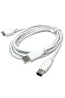 2.0 USB/Firewire [2-IN-1] Cable for iPhone/ iPhone 3G 8GB/ 16GB/ iPod with Click Wheel/ iPod nano/ iPod (video) [charge through Firewire Or USB]/ iPod mini/ iPod Photo/ iPod with Dock Connector including iPod 3th Generation/ iPod 4th Generation/ iPod Classic