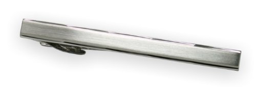 Produkt-Bild: Krawattenklammer LINDENMANN, krawattenschonende hochwertige Alligator-Mechanik, Rhodium veredelt (silberfarben), im schwarzen Geschenketui, 831-E16