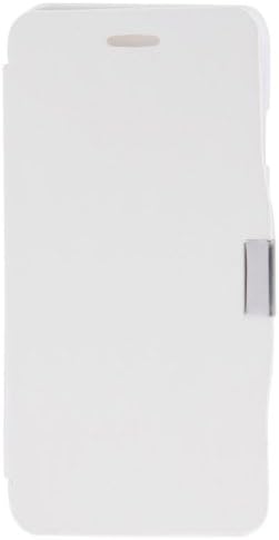 DIYLooks Brush Texture Horizontal Flip Magnetic Button Leather Case Cover for iPhone 6 Plus Mobile Phone Housing (White)