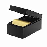 MMF Industries 263846BLA SteelMaster, Card File Single Drawer, 4 x 6 Inch, 6-1/2W x 5H x 8-1/2D Inch, Black, Heavy-Gauge Steel (Each)