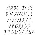 christmas Dali Alphabet Uppercase Stencil medium dutyB008FPJR0Q