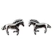 Southwestern Style Navajo Crafted Detailed Little Horse Stud Earrings in Sterling Silver, #tp128