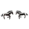Pretty Little Horse Stud Earrings in Sterling Silver, #tp128