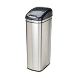13.2 Gallon / 50 Litre iTouchless Rectangular Shape Hygiene Automatic Stainless Steel Hands-Free Trash Can