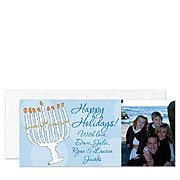 Menorah Photo Card Holiday Digital Photo Cards