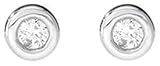 9ct White Gold 008ct Diamond Round Set Earrings
