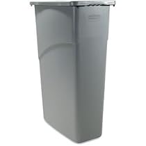Rubbermaid-Gray 23 Gallon Waste Container (3540GY) Category: Indoor Trash Cans