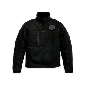 Harley-Davidson® Men's Fortitude Soft Shell Jacket. Water-resistant. Embroidered graphics. 98270-08VM