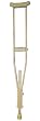 `Wood Crutches w/Grips, Tips, & Pads / Youth 36.5" - 47.5"