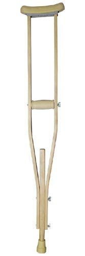 `Wood Crutches w/Grips, Tips, & Pads / Youth 36.5