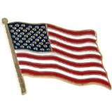 USA Flag Lapel Pin Standard - Flag A-Series 3 with Longer Pole