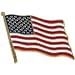 USA Flag Lapel Pin Standard - Flag A-Series 3 with Longer Pole