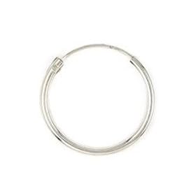 Sterling Silver 3/4-Inch Hoop Earrings