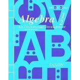 Algebra 1 2 2e Solution Manual (Saxon Algebra) by  Various