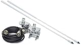 3' DUAL CB ANTENNA KIT WHITE