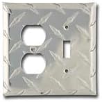 Diamond Plate Switch/Outlet Cover - Aluminum