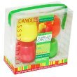 21IhrOPBJTL. SL160  Everlasting Glow Set of 4 Flameless Candles with Batteries   Citrus Scented: Lemon, Lime, Orange, Strawberry