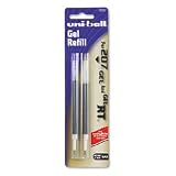 Refills for uni-ball 207, 207 premier, gel rtpens, medium point, black, 2/pack / 70207