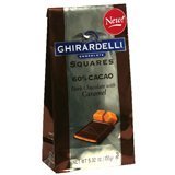 Ghirardelli Chocolate 60% Cacao Dark Chocolate with Caramel Squares, 5.25 oz Bag