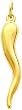 14K Gold Italian Horn Charm