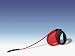 Flexi Comfort Belt 16-Feet Medium Leash, 77-Pound, Red/Black