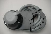 Quick Fit S Type 7 Pin 12V Pre-Wired Single Socket Caravan Mount Plate